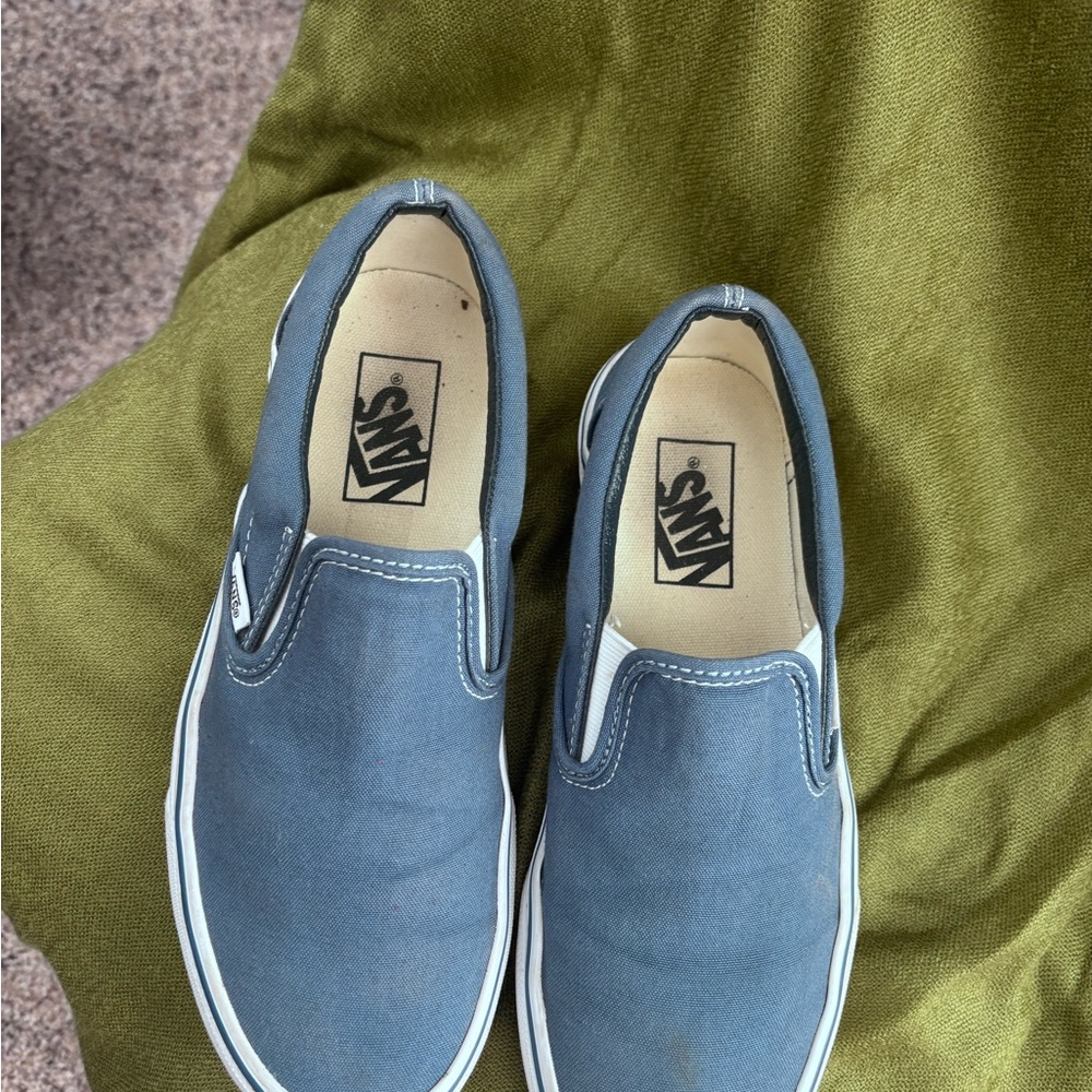 Vans Classic Slip-On Sneakers, medium blue - men's size 6.5 / women's size 8 - Picture 2 of 5